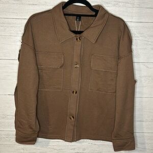 PinkMarco Button Up Jacket With Front Pockets | SIZE S